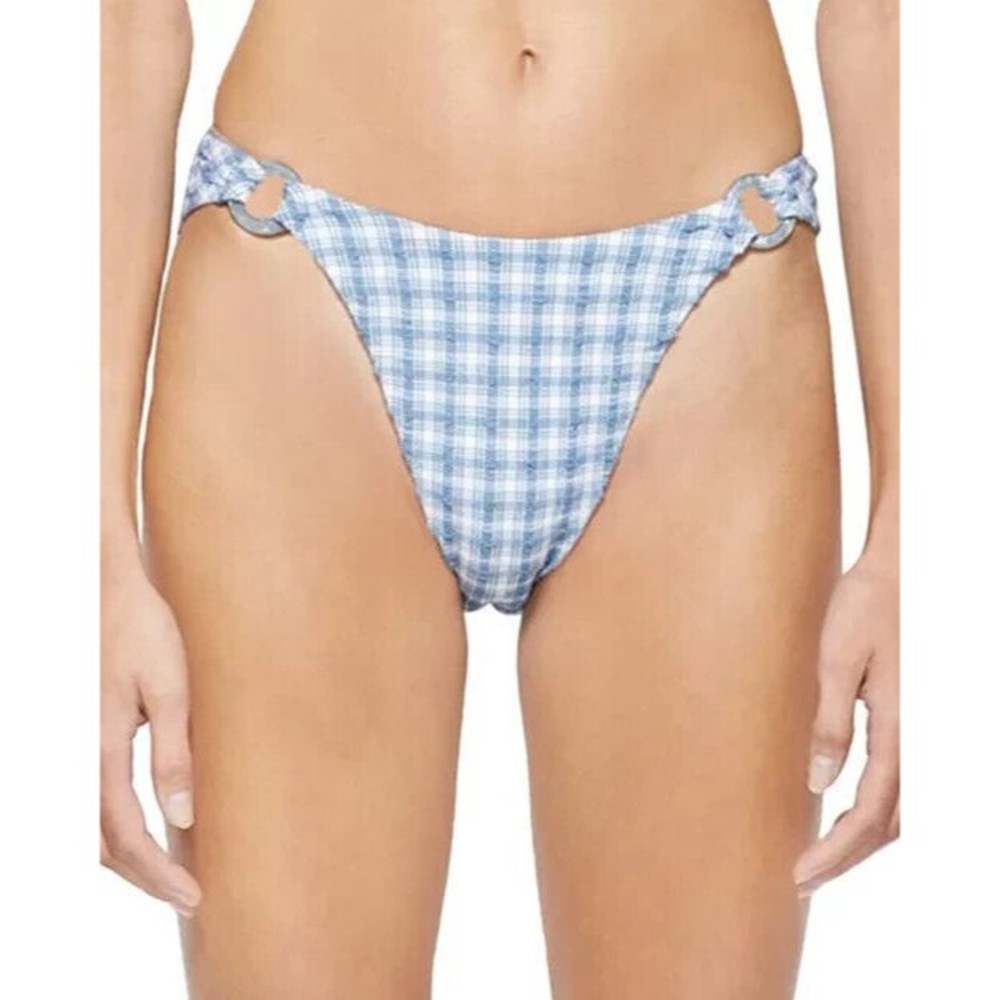 NWT Jonathan Simkhai Swims francesca seersucker bikini bottom size S